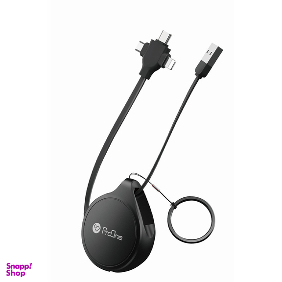 کابل تبدیل USB به USB-C / microUSB / لایتنینگ پرووان مدل PCC108R طول 1 متر