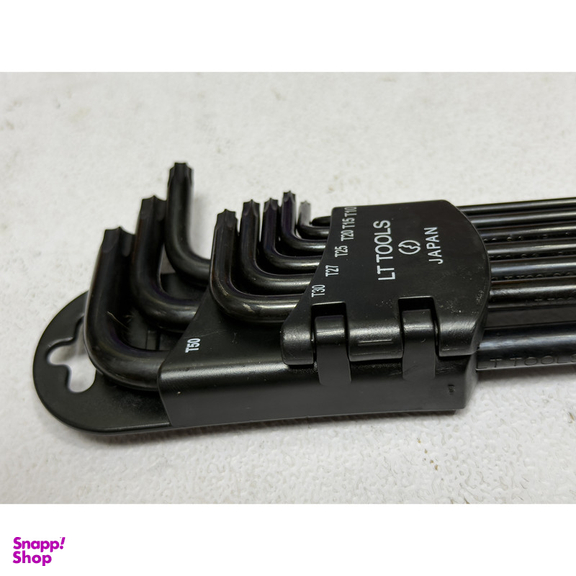 آچار آلن لایت مدل فوق بلند کد SMT-LIGHT-JAPAN--EXTRA LONG-T10-T50 مجموعه 9 عددی