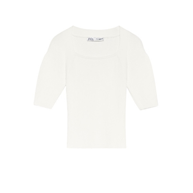 بلوز بافت زنانه کد z03 رنگ سفید