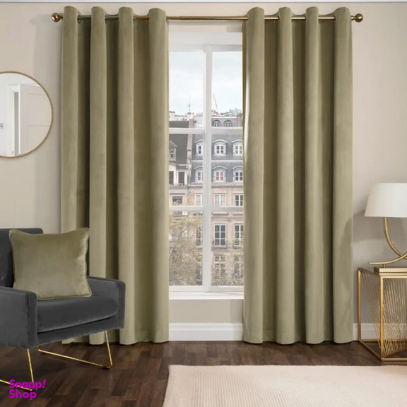 پرده پانچ مدل chanel hazan style FCLT90014 سایز 280×150 سانتی متر