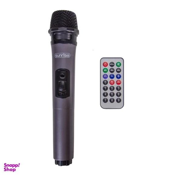 اسپیکر 8.5 اینچ بلوتوثی قابل حمل سان رایز مدل Boom Box 500 به همراه میکروفون و ریموت کنترل