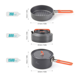 ست قابلمه سه تکه فایرمپل مدل FEAST2