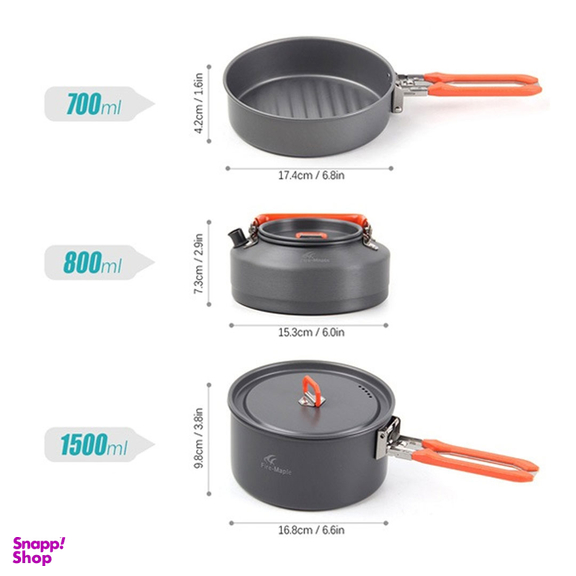 ست قابلمه سه تکه فایرمپل مدل FEAST2