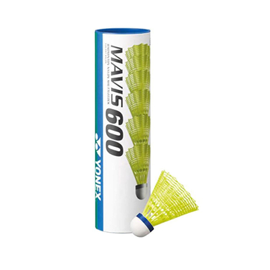 توپ بدمینتون یونکس Yonex MAVIS 600 بسته ۶ عددی رنگ فسفری