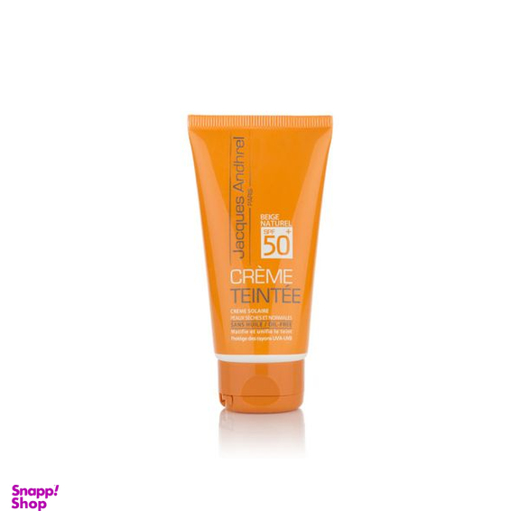 کرم ضد آفتاب رنگی ژاک اندرل پاریس با SPF 50 مدل TIN01 مناسب برای پوست خشک حجم 50 میلی لیتر