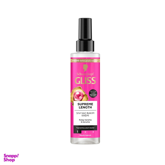 اسپری مو دو فاز گلیس مدل Supreme Length حجم 200 میلی لیتر