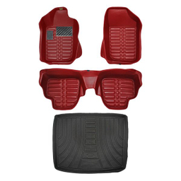 کفپوش پنج بعدی خودرو پانیذ مدل EVA مناسب پژو 206 صندوقدار به همراه کفپوش صندوق