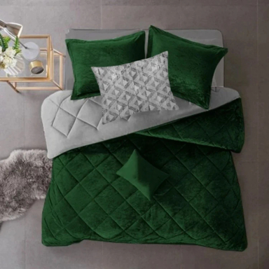 سرویس روتختی دو نفره 7 تکه نوپه هوم کد M29 به همراه روبالشی طرح دار مینیمال