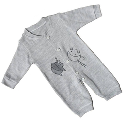 ست سرهمی و کلاه نوزادی مدل فیل و ستاره رنگ طوسی