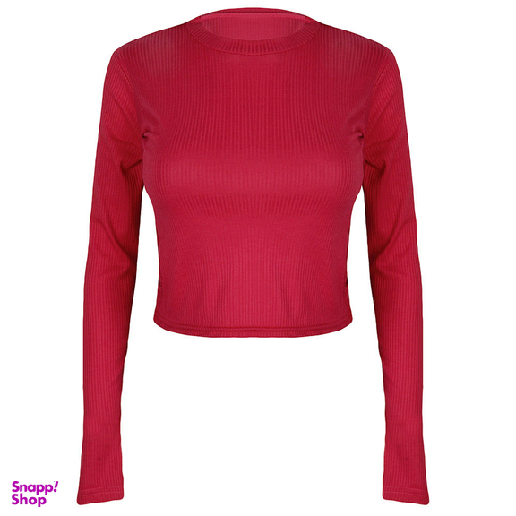 کراپ‌ تاپ آستین بلند زنانه دکسونری مدل 256002336