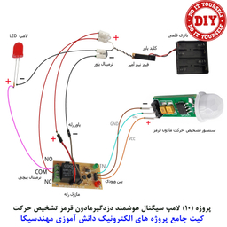 کیت آموزش الکترونیک مهندسیکا مدل 55 پروژه جامع دانش آموزی DIY+55