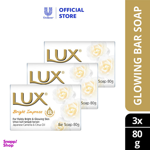 صابون لوکس مدل روغن کاملیا و مرکبات ژاپنی بسته 3 عددی وزن 80 گرم