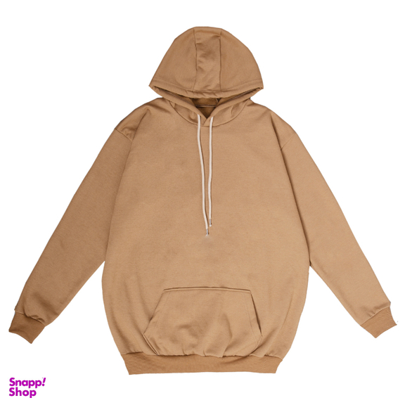 هودی مردانه به رسم کد 10030 رنگ نسکافه ای