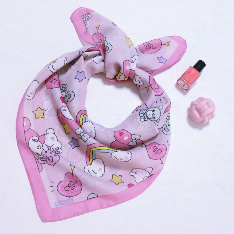 روسری دخترانه طرح کرومی کد ana10235