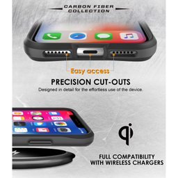 کاور گوشی موبایل سامورایی مدل Carbon Fiber مناسب iPhone X / iPhone Xs