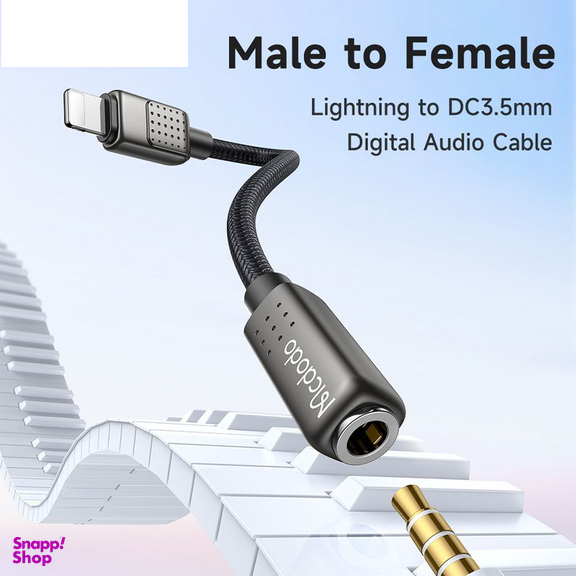 مبدل لایتنینگ به Jack 3.5 مک دودو مدل CA-501 طول 11 سانتی متر