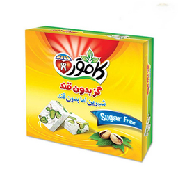 گز پسته و بادام بدون قند کامور وزن 230 گرم