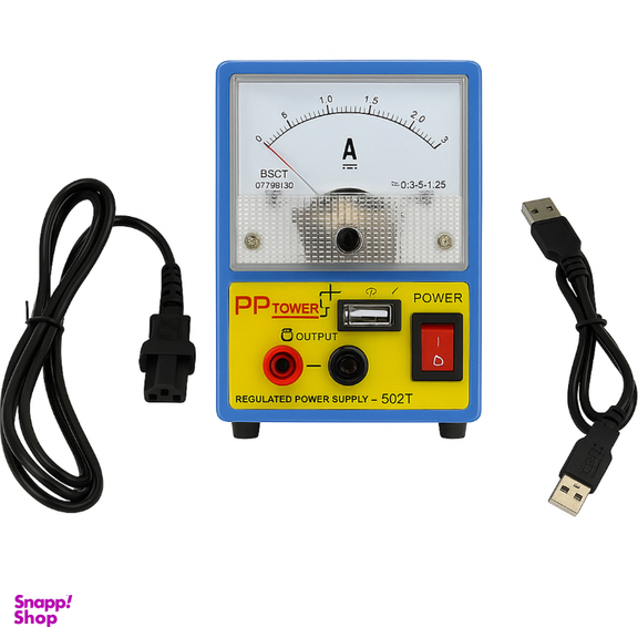 منبع تغذیه DC قابل تنظیم مدل PP Woneng 502T
