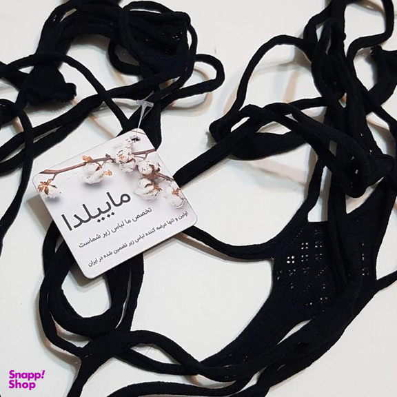 لباس خواب زنانه ماییلدا مدل فیشنت کد 4855-85182 رنگ مشکی