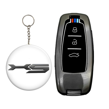 کاور سوئیچ خودرو کالانیکس مدل COV-X5NEW-100228 طرح فلزی به همراه جاسوئیچی مناسب کی ام سی X5 مدل جدید