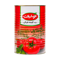 رب گوجه فرنگی خوشبخت وزن 400 گرم بسته 6 عددی