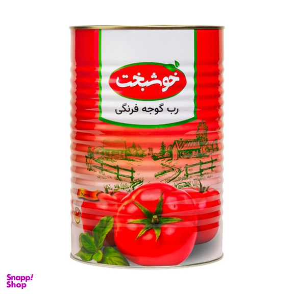 رب گوجه فرنگی خوشبخت وزن 400 گرم بسته 6 عددی