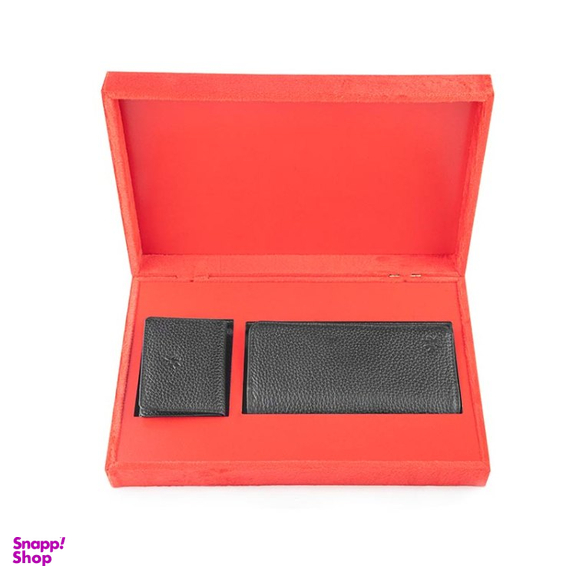 ست کیف پول و جاکارتی زنانه زنانه نوین چرم مدل مارتا کد GB3624 مجموعه 2 عددی