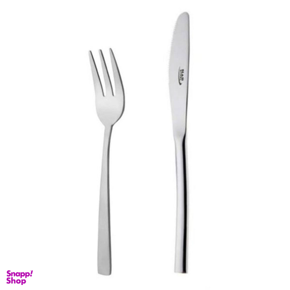 سرویس کارد و چنگال 12 پارچه ناب استیل مدل فلورانس