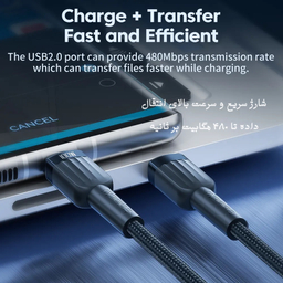 کابل تبدیل USB-C توکی مدل TQ-X13 طول 1 متر