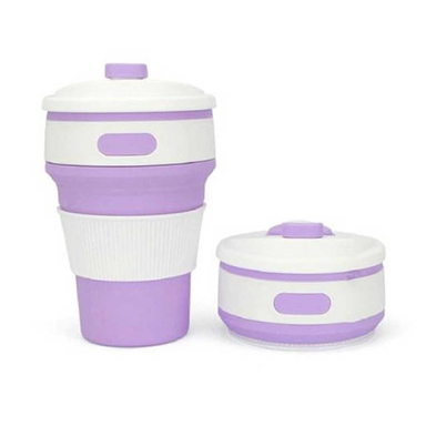 ماگ سیلیکونی تاشو مدل Collapsible گنجایش 350 میلی لیتر