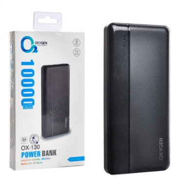پاوربانک اکسیژن مدل OX-130 ظرفیت 10000 میلی آمپر ساعت