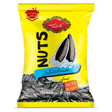 تخمه آفتاب گردان نمکی گلستان وزن 100 گرم