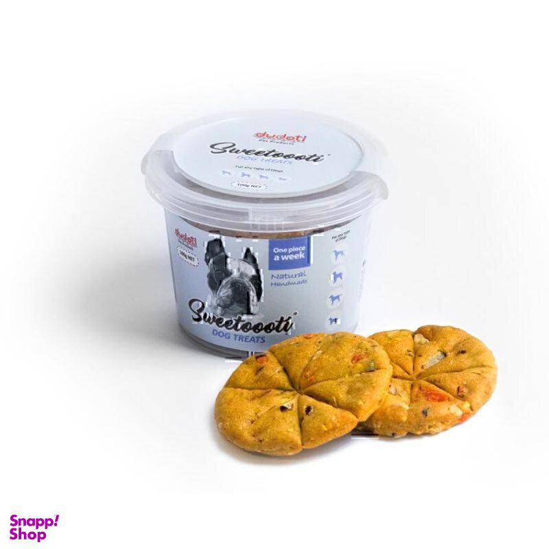 تشویقی سگ دودوتی مدل Cookie طعم میکس وزن 100 گرم