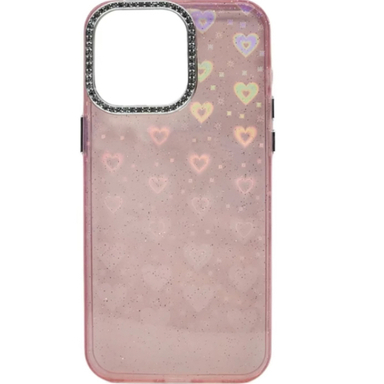 کاور گوشی موبایل مدل فانتزی قلب شاین دار مناسب اپل iPhone 13/14