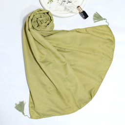 شال زنانه آنالیا مدل نخی دور دوخت منگوله دار کد 9613