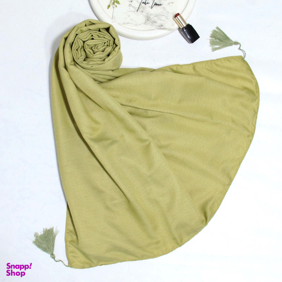 شال زنانه آنالیا مدل نخی دور دوخت منگوله دار کد 9613