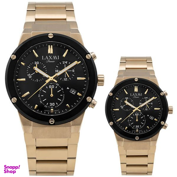 ست ساعت مچی عقربه ای زنانه و مردانه لاکسمی مدل 9-8125L-8125G