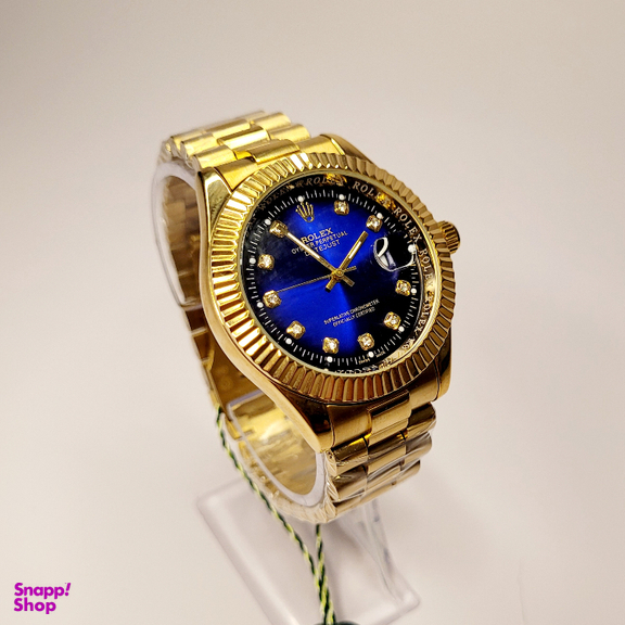 ساعت مچی عقربه ای طرح رولکس مدل دیت جاست کد 1010