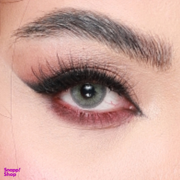 لنز رنگی سالیانه هرا شماره 09 کد RYA310 رنگ سبز طوسی دور مشکی