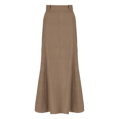 دامن زنانه سرژه مدل 210213 رنگ قهوه ای
