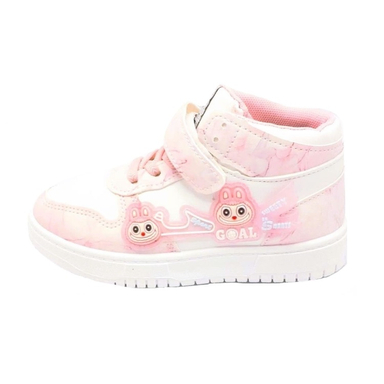 نیم بوت دخترانه مدل RO10218 رنگ سفید صورتی