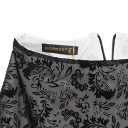 دامن زنانه برنس کد 20103 رنگ مشکی سفید