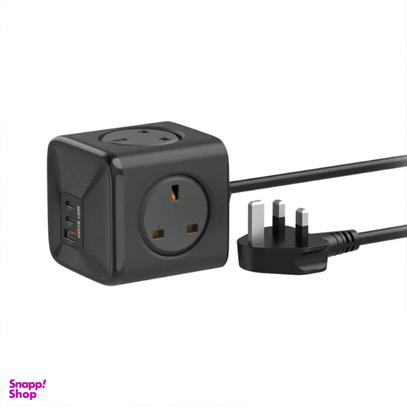 شارژر رومیزی و چندراهی برق گرین لاین مدل Compact 33W PPS 7in1 Power Socket GL-GAN3