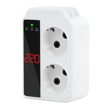 محافظ دیجیتال دیواری بدون سیم یخچال و فریزر گرین لاین کد GLP162-RD