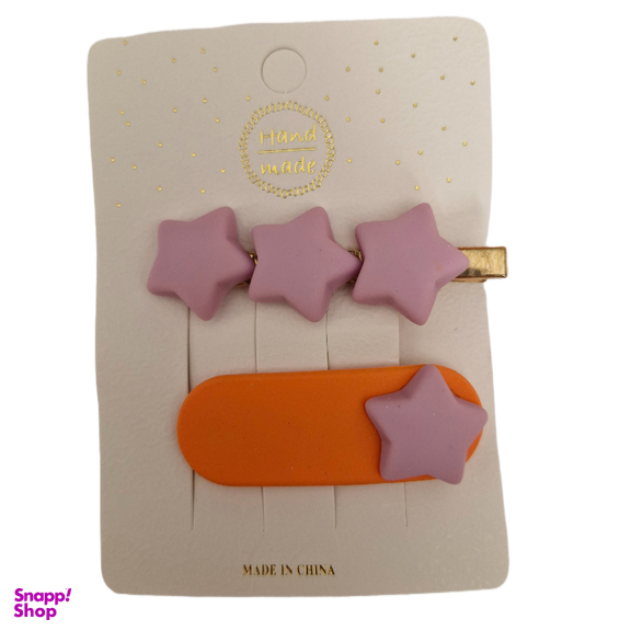 ست هدیه دخترانه مدل گیره و کش مو کد 01 مجموعه 4 عددی