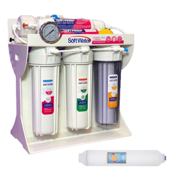 دستگاه تصفیه کننده آب سافت واتر مدل RO-07 به همراه فیلتر تصفیه آب کد 3s-pack مجموعه 3 عددی