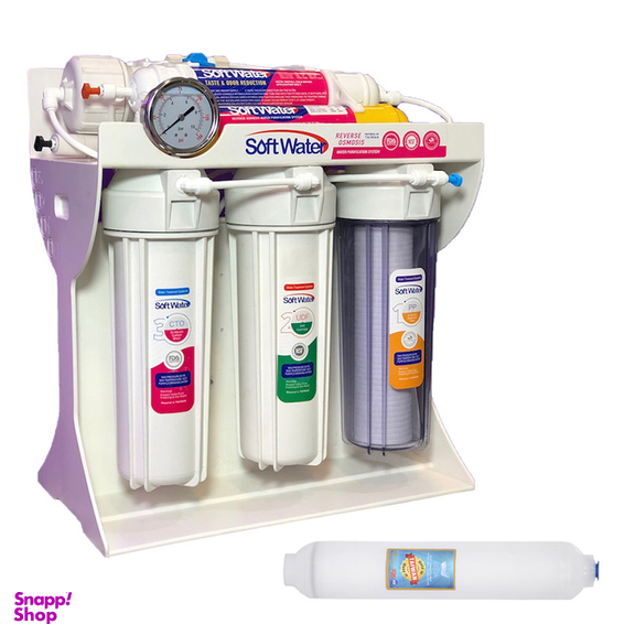 دستگاه تصفیه کننده آب سافت واتر مدل RO-07 به همراه فیلتر تصفیه آب کد 3s-pack مجموعه 3 عددی