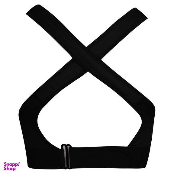 نیم تنه ورزشی زنانه ماییلدا مدل بند چسبی پددار پشت ضربدری کد 5166-805 رنگ مشکی