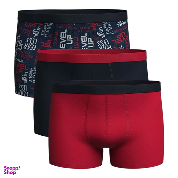 شورت پادار مردانه ال سی وایکیکی مدل Fly-Dry بسته 3 عددی