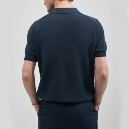 پولوشرت آستین کوتاه مردانه مدل GD-s-18532194 رنگ سرمه ای